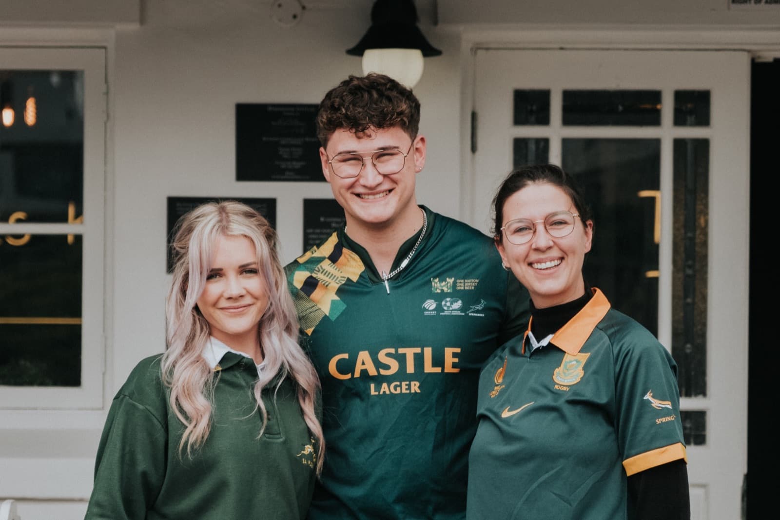 Daai Plekkie team in Springbok jerseys ready for the rugby